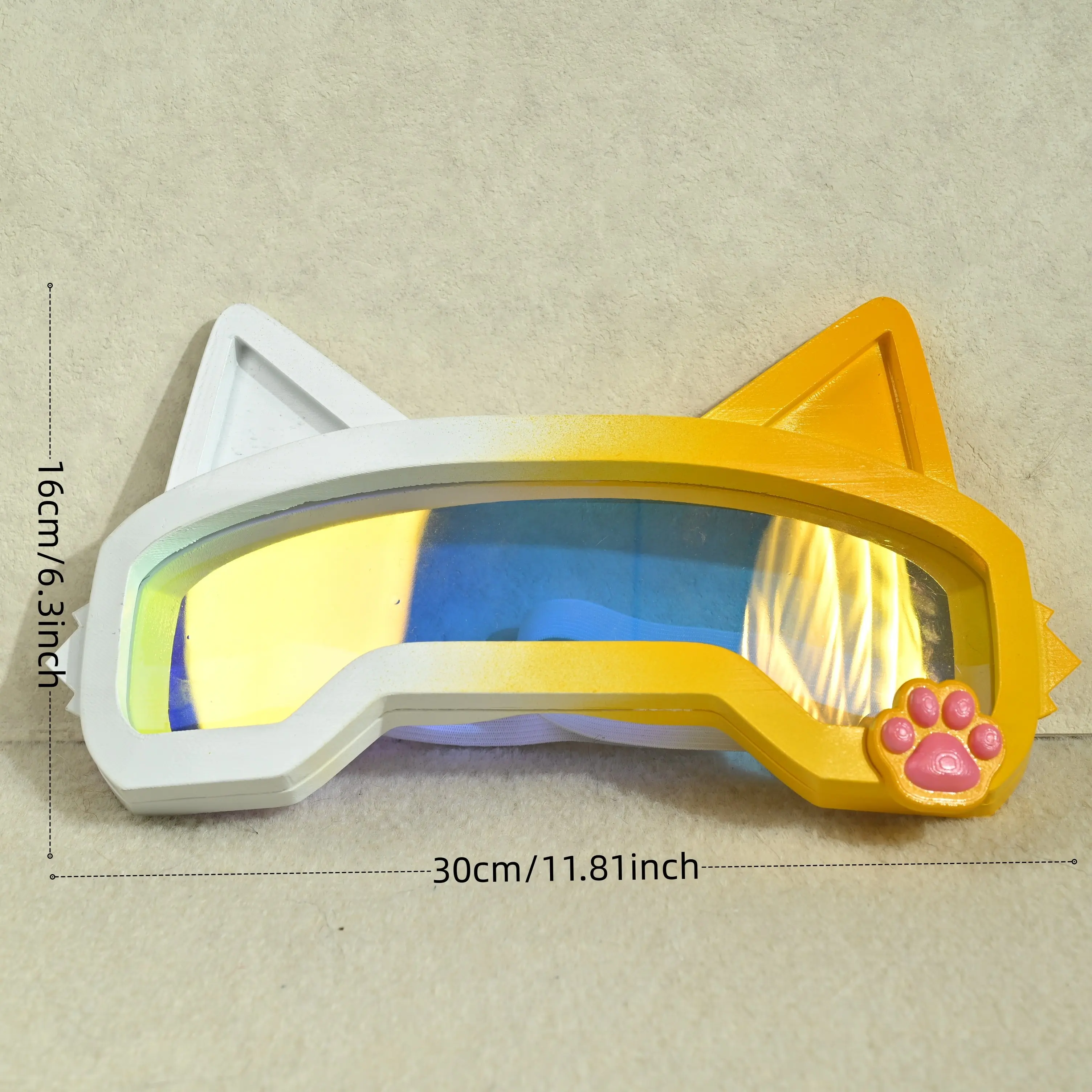 Animal Glasses Fashion Cat Ear Glasses Beast Fur Set Kemono and Kigurumi Props Fur Decoration Accessories Role Playing Decoratio