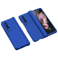 Candy Color Phone Case For Samsung Galaxy Z Fold 3 4 5 6 7 5G Hinge Plastic Back Cover