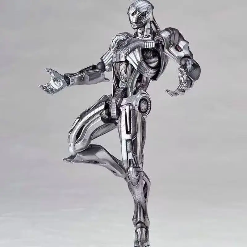 

In Stock Ultron Action Figure Revoltech Yamaguchi Pvc Articulated Model Avengers Iron Man Collectible Toy For Adult Collection