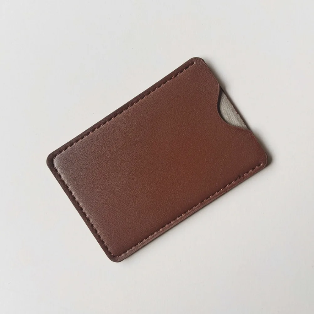 Ultradünner PU-Leder RFID-Kartenhalter, Anti-Entmagnetisierungs-Bankkarten-Schutzhülle für Geldbörse Reise Büro
