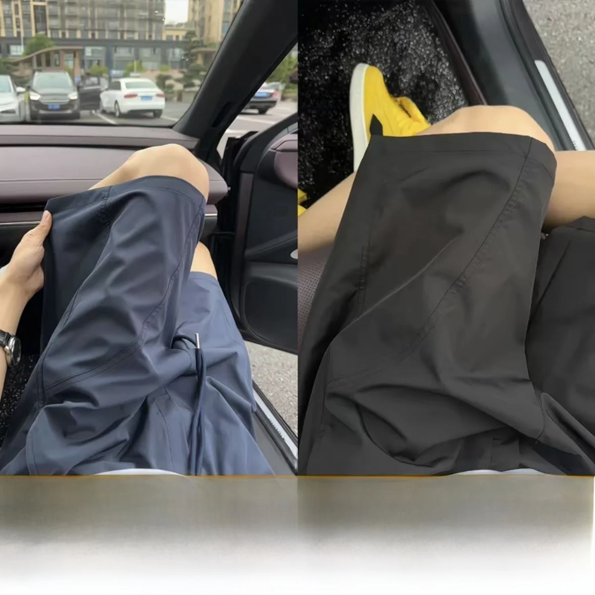 Ice Silk Quick Dry Sports Shorts Men's Summer Outdoor Wear Resistant Loose Casual Large Size Five-Quarter Length Pants