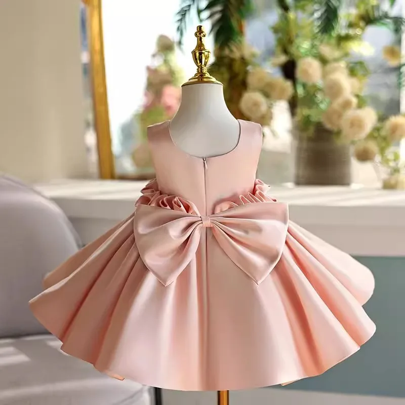 Children High End Host Piano Performance Princess Ball Gown Girls Cute Birthday Party Dress g531