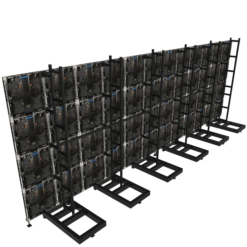 Cartellone pubblicitario con scaffale per segnaletica digitale con passo pixel da 7 m e display ad alta luminosità per videowall a LED per esterni per concerti sul palco
