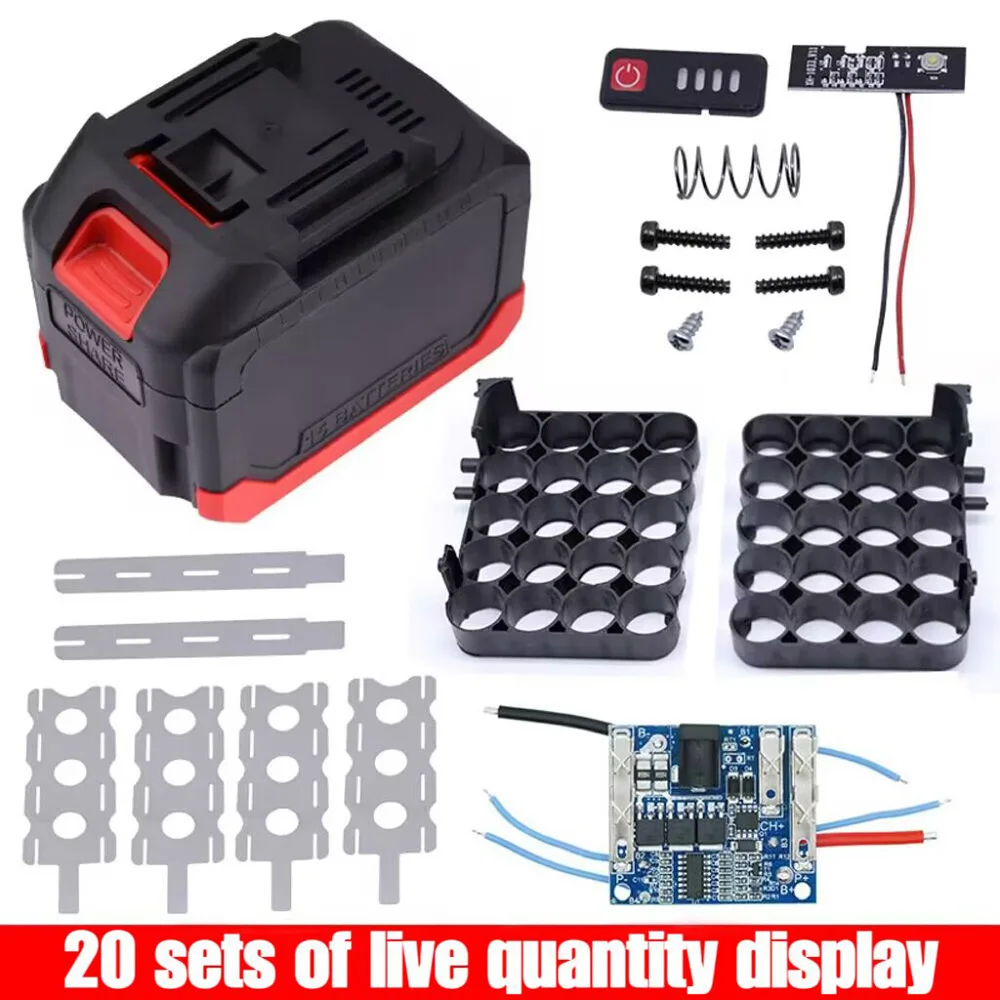 5s3p elektronarzędzia 18650 Case 5s BMS 21v pojemnik na baterie bezprzewodowy elektryczna szlifierka kątowa do cięcia Li-Ion