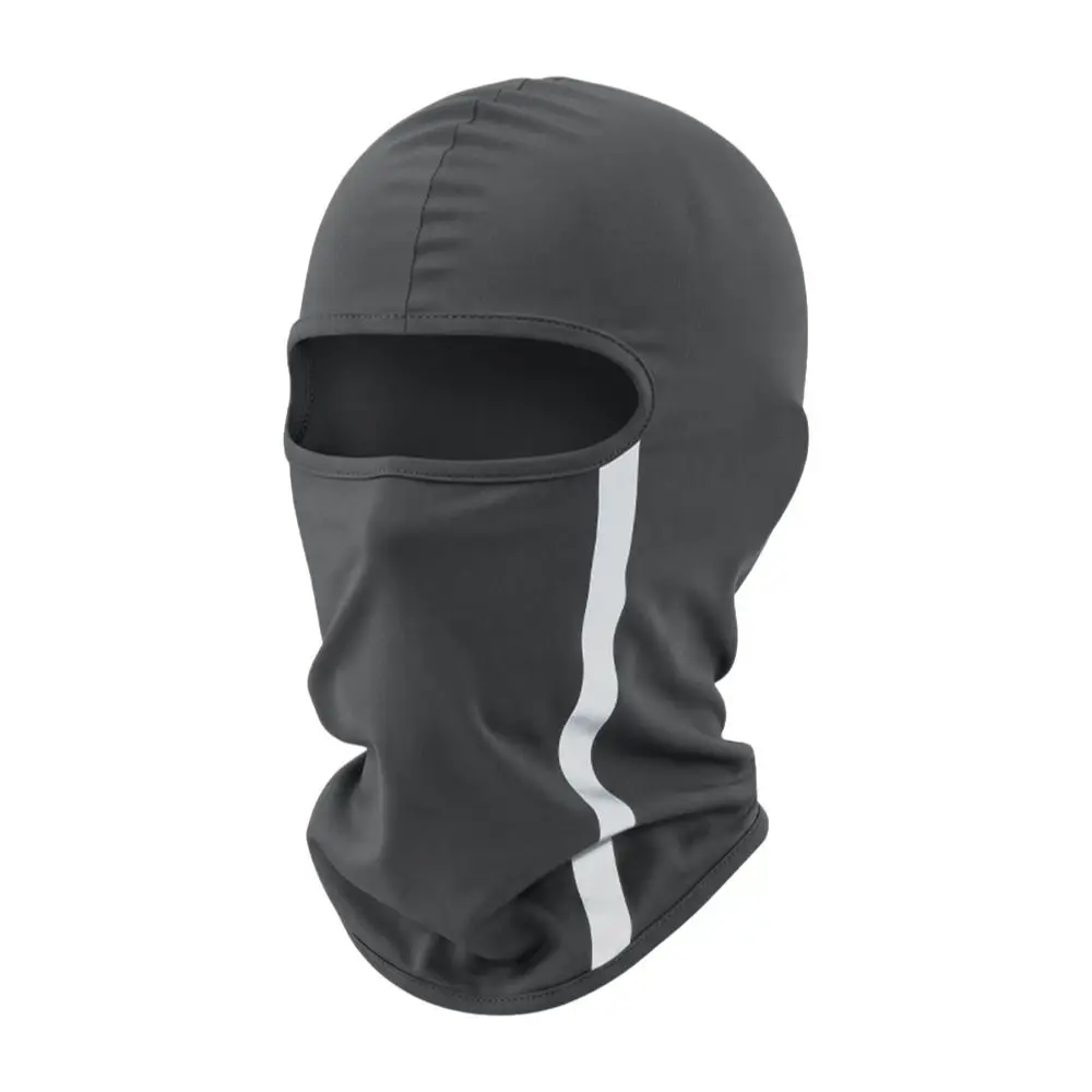 Reflective Balaclava Face Mask Breathable Ice Silk Motorcycle Mask Quick Dry Sun Protection Full Face Mask Riding Cycling