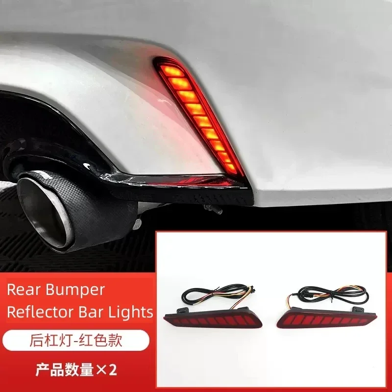 ABS المصد الخلفي عاكس أضواء بار مناسبة لهوندا إنتيجرا 11th النهار تشغيل ضوء بدوره إشارة اكسسوارات السيارات