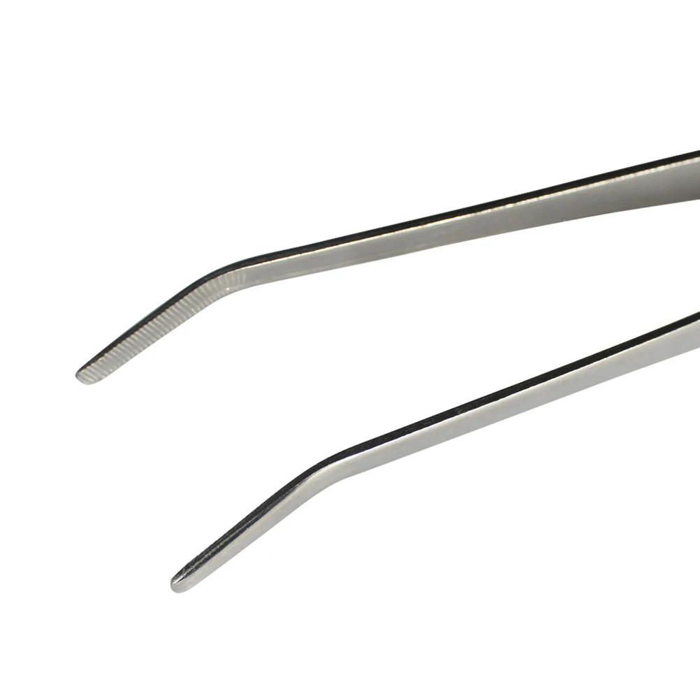 

2pcs Stainless Steel Feeding Tweezers Straight Curved Multi-Purpose Precision Tools For Reptiles Insects Medical Sewing Diy Tea