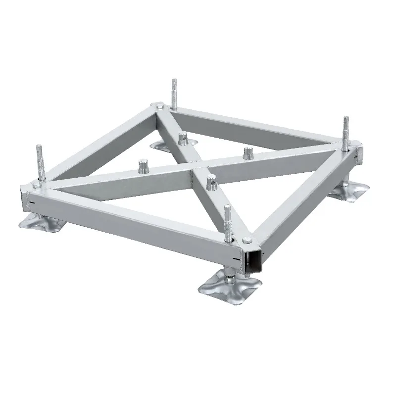 Basement aluminum alloy truss system baseplate