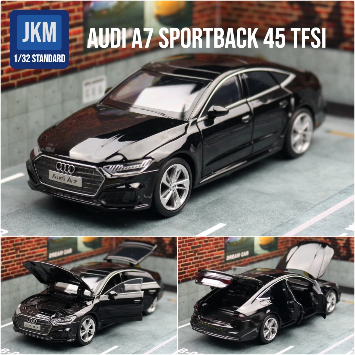 1/32 Audi A7 Sportback Quattro Sedan Miniature Diecast Alloy Toy