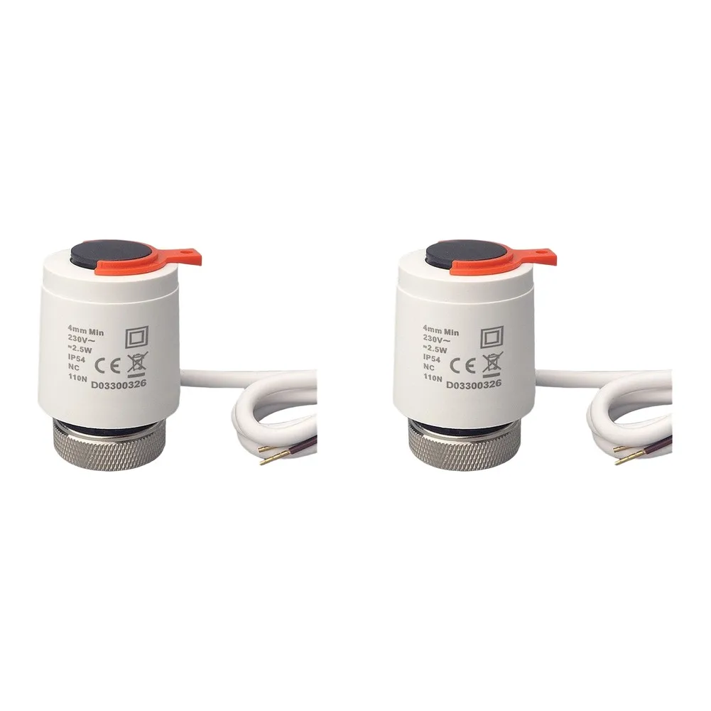 Underfloor Heating Electric Thermal Actuator AC230V Normally Closed Floor Heating Radiator Valve Thermostatic Radiator Valve