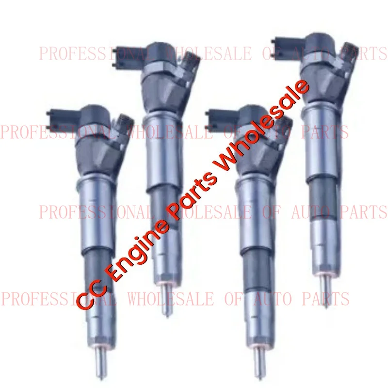 V+ 4 Pieces Fuel Injector 95517506 166005070R 0445110375 for Nissan Primastar Opel