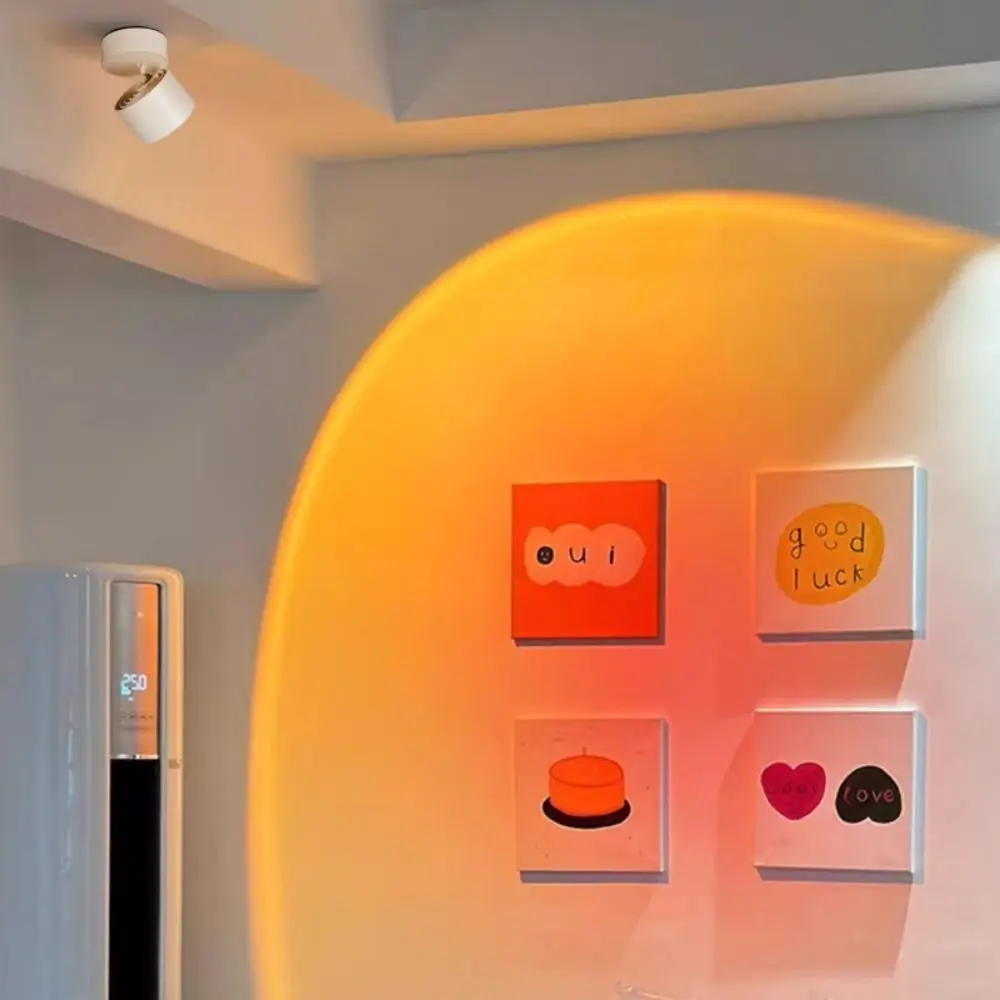 LED sunset lamp Mounted/recessed Sunset spotlight luxury delicate Led Down Lamp Foldable Atmosphere light Hallway