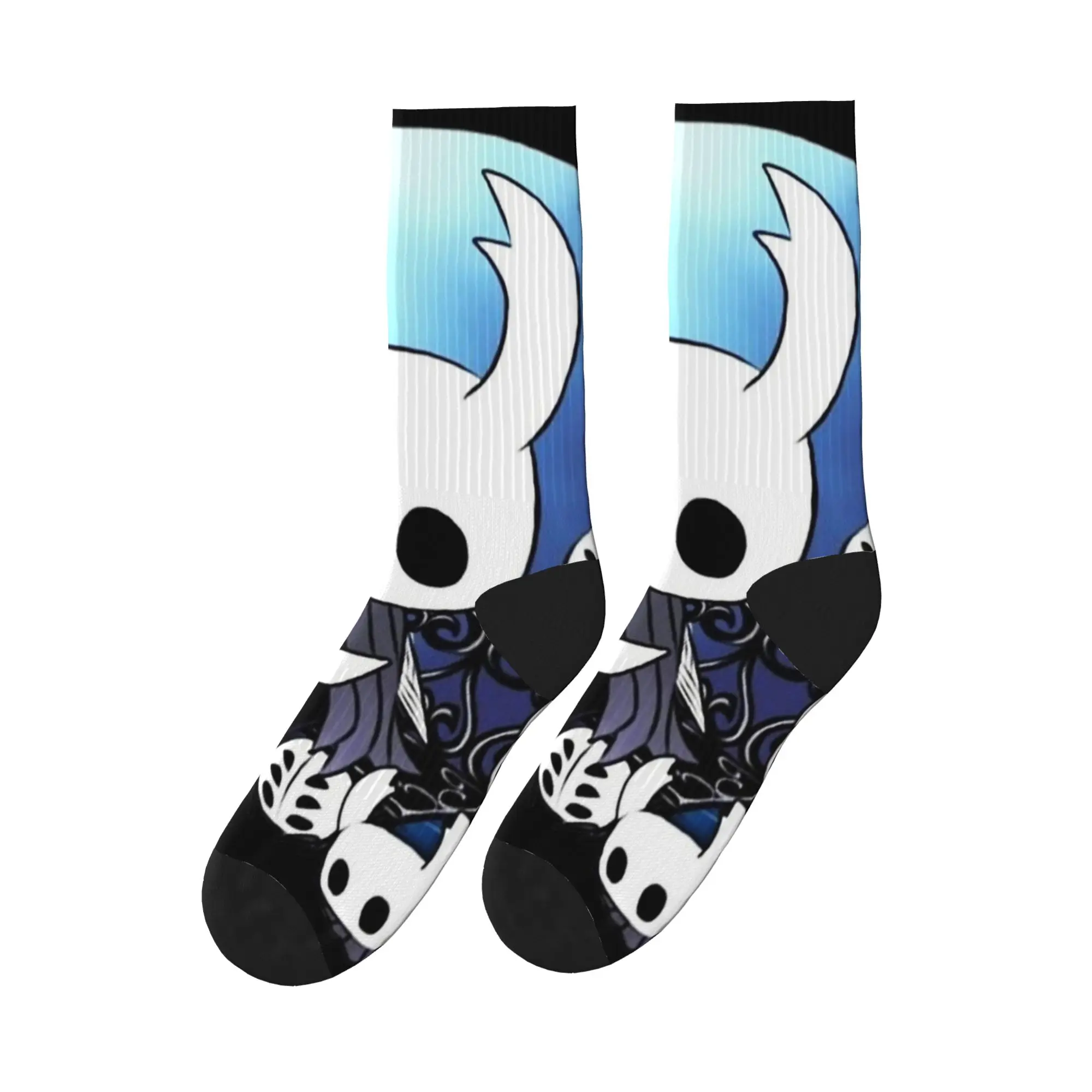Unisex Men Socks Hollow Knight Silksong Anime  Stockings Winter Casual Soft Socks Graphic Running Anti Skid Socks