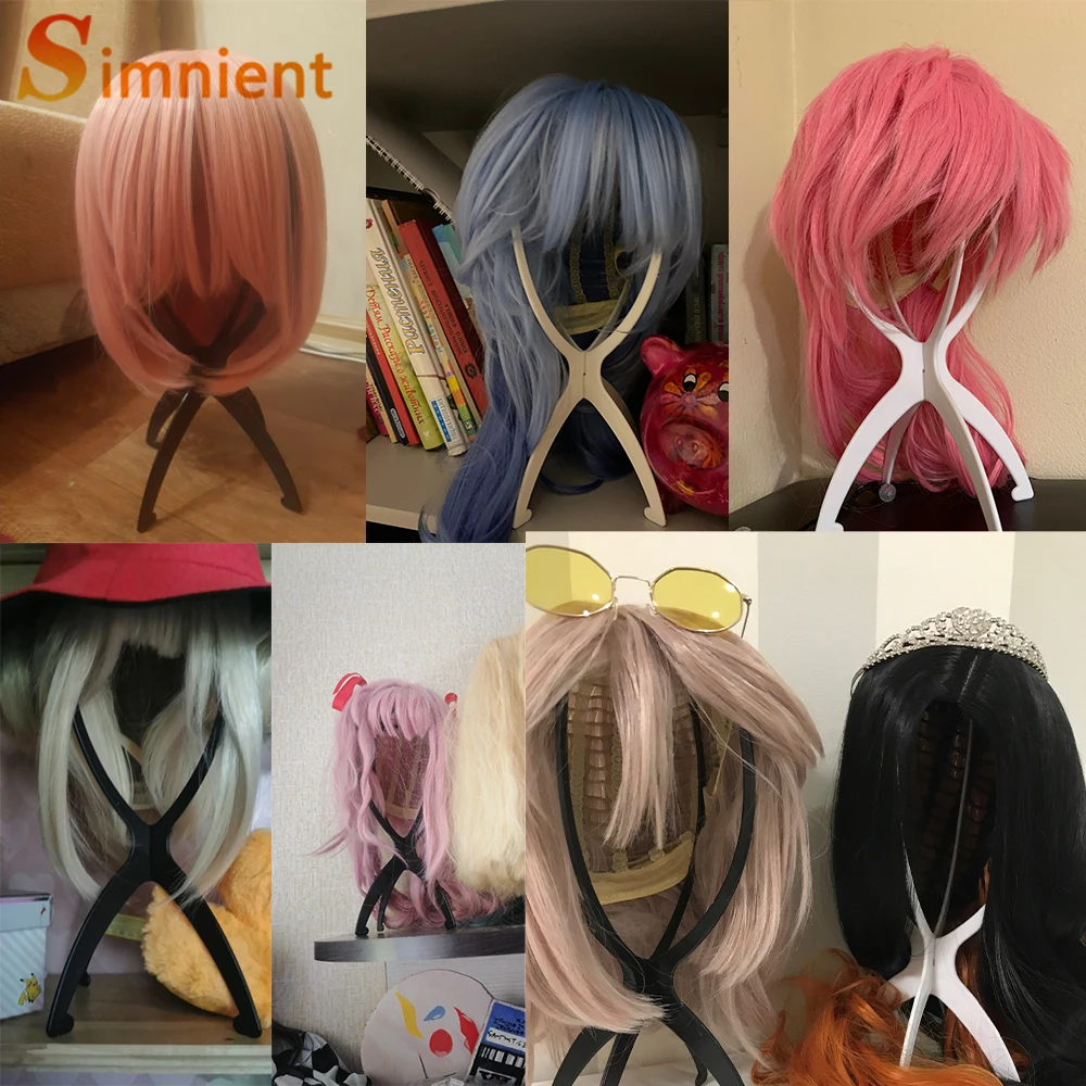 1pc Ajustable Wig Display Stand Mannequin Dummy Head Hat Cap Hair Holder Folding Stable Tool Stand Portable Folding Wig Stand