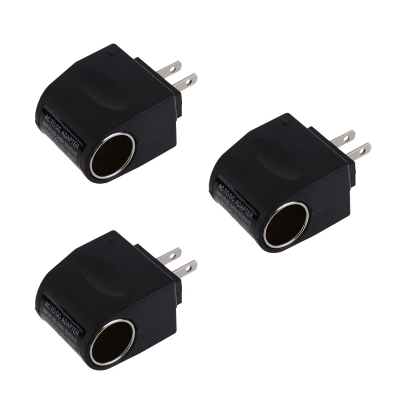 3X AC DC Converter Outlet Power Supply AC 110V - 220V To Car DC 12V Replacement Car Supplies Can Be Used At Home Adapter