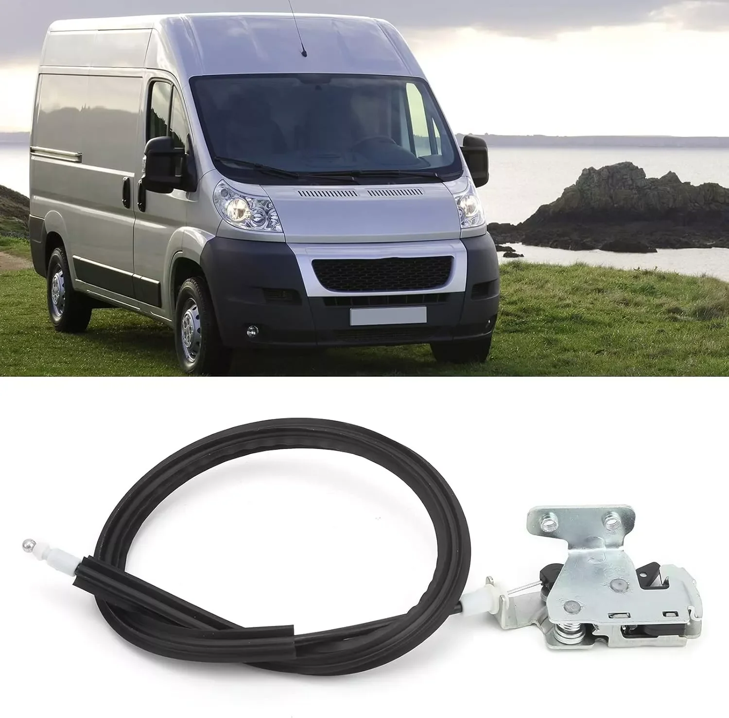 

1pc Car Rear Door Lower Latch Lock Catch Cable For Fiat Ducato Peugeot Boxer Citroen Relay OEM1345734080 Car Accessories