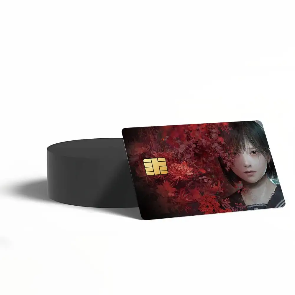 Game Silent Hill f Poster Credit Card Skin Stickers for Bank Access Protective Film Cover Sticker Surprise Gift