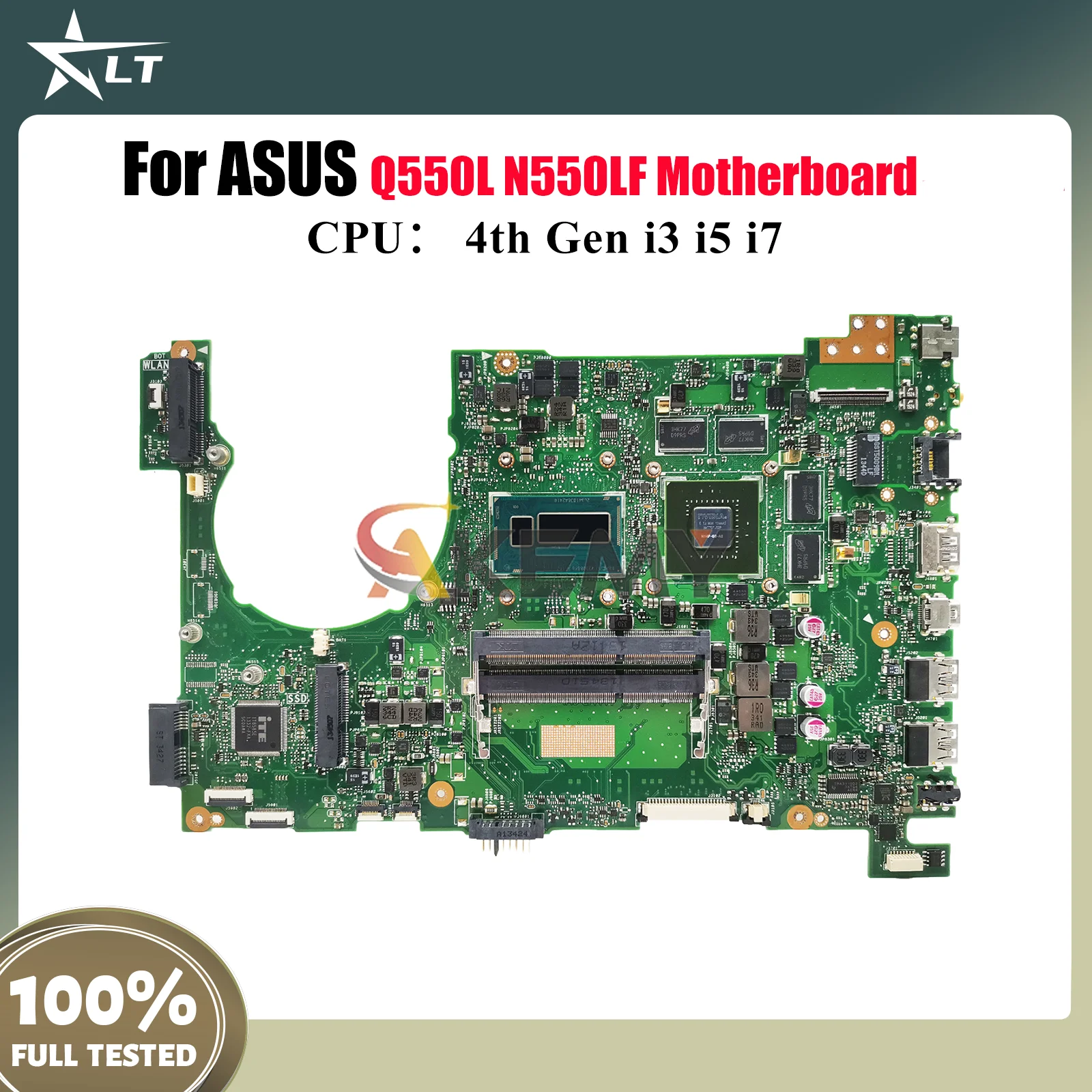 

N550LF Материнская плата для ноутбука ASUS ROG Q550L N550LF N550L Материнская плата для ноутбука с процессором i3 i5 i7 100% тестирование ОК быстрая доставка stk