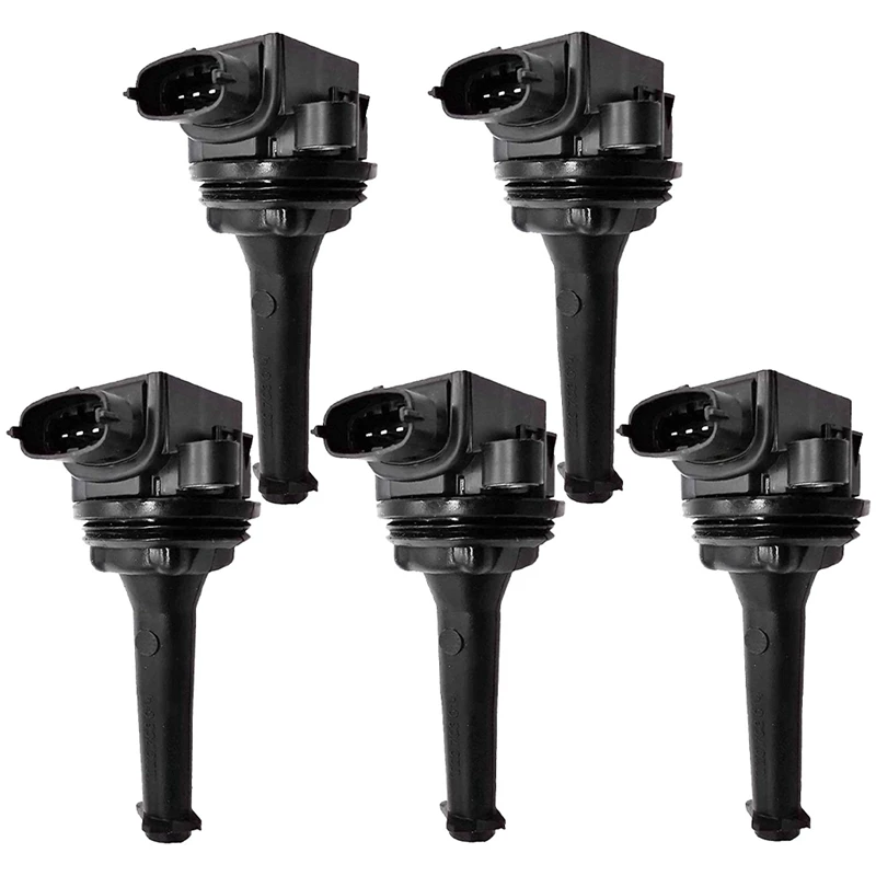 

5 PCS Ignition Coil Fit 30713416 9125601 Plastic For Volvo C70 S60 S70 S80 V70 XC70 XC90 2.0 2.3 2.4 2.5 T5