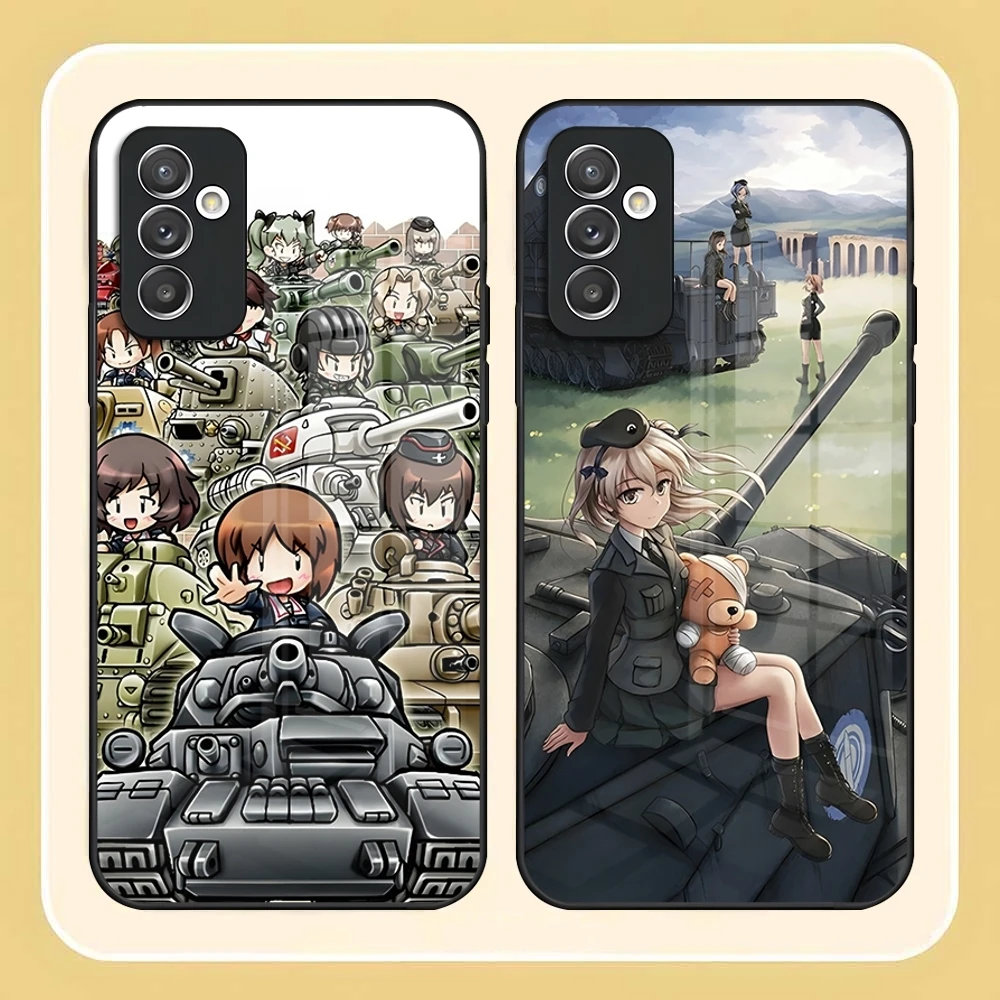 Girls Und Panzer Phone Case For Samsung S24 Ultra S23 S22 S20 Fe S21 Plus A54 A34 A24 A53 A13 A16 Glass Back Cover