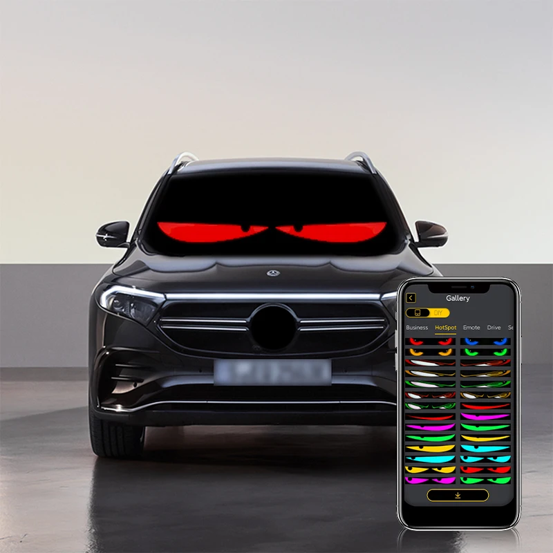 Scrollendes, helles LED-Werbeschild mit Bluetooth-App, DIY-Anpassung von Text, Graffiti-Animation für Laden-, Auto-, Bar- und Hotelwerbung – Detail 11