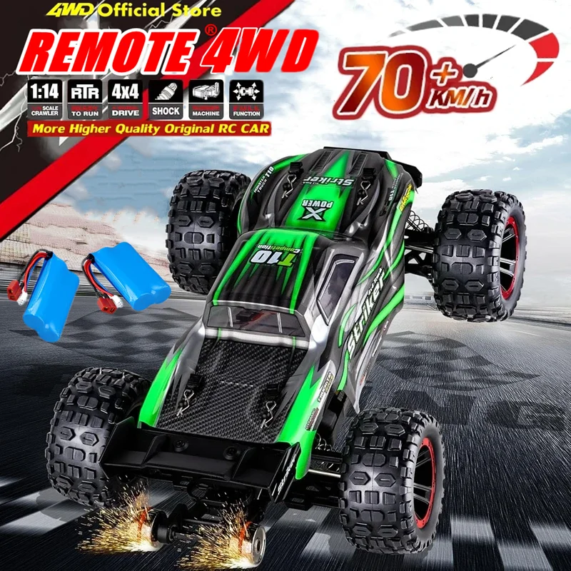 

Радиоуправляемый автомобиль с дистанционным управлением 4WD, 40 км/ч или 70 км/ч, высокоскоростной бесщеточный вездеход, внедорожный грузовик, дрифт, гоночный багги, автомобиль, игрушка
