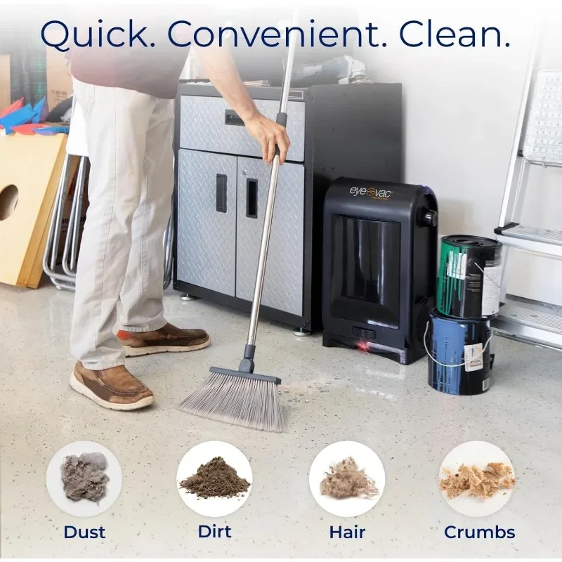 Touchless Vacuum Automatic Dustpan - Ultra Fast & Powerful - Great for Sweeping Salon Pet Hair Food Dirt Kitchen