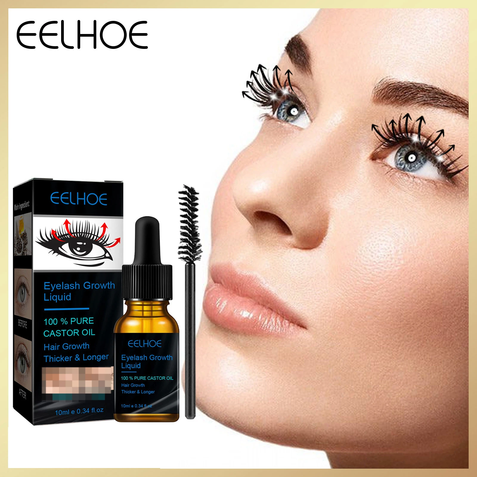 7 Days Fast Eyelash Growth Serum Natural Eyelashes Enhancer Longer Thicker Eyebrows Lift Eye Care Fuller Lashes Products