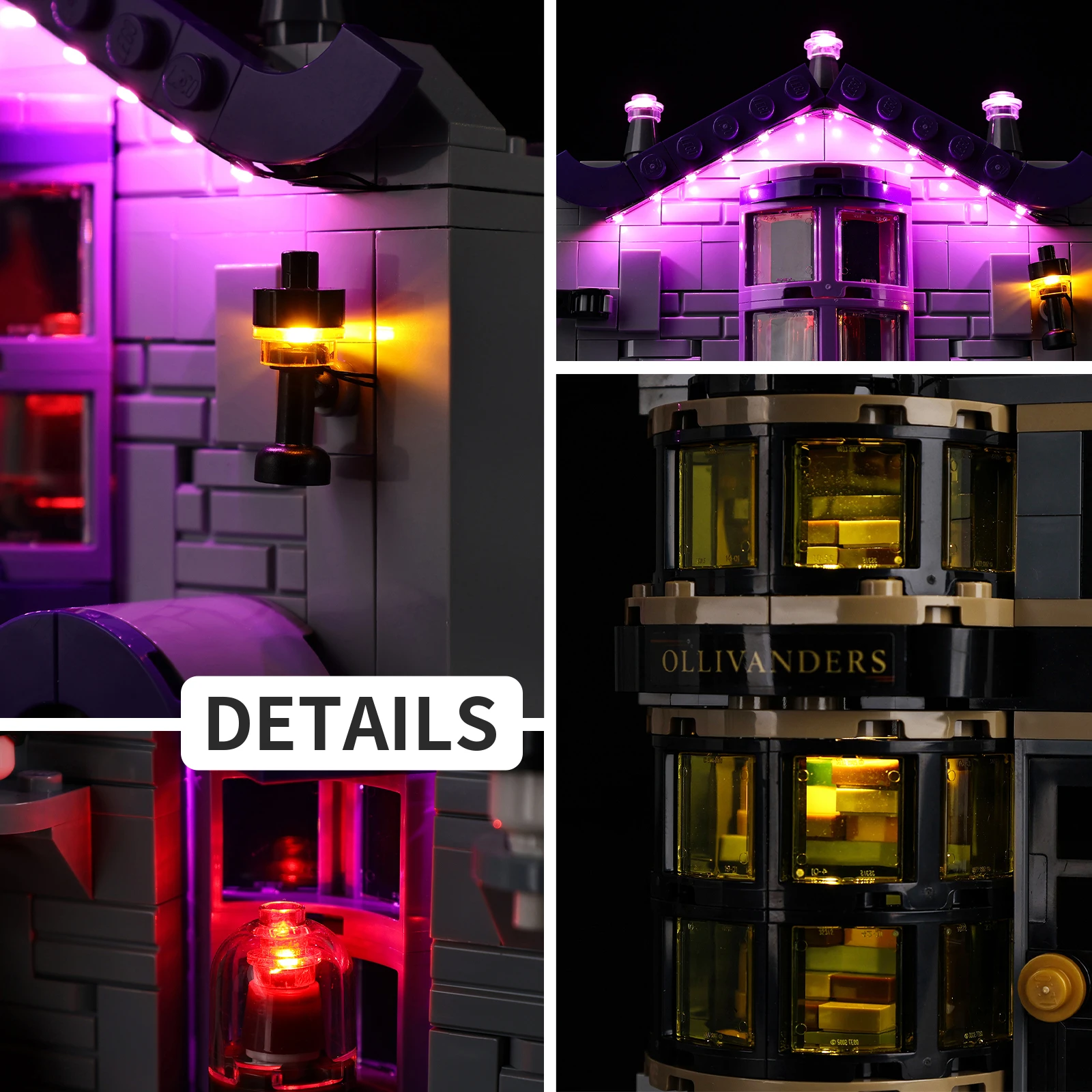 

Набор светодиодных ламп для LEGO Ollivanders & Madam Malkin's Robes 76439