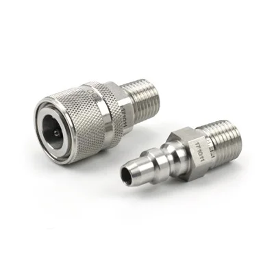 Swagelok Type Hikelok High Pressure Stainless Steel 6000 psig Full Flow Quick Connector