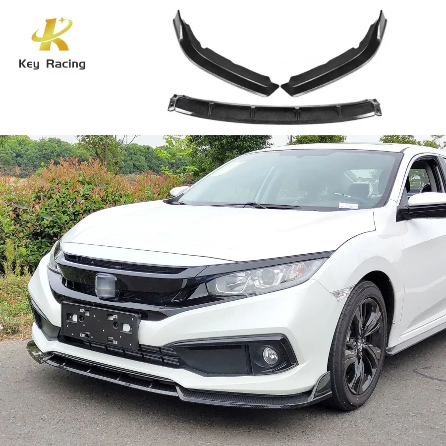 

For Honda Civic 10th Gen 2016-2021 Front Bumper Lip Chin Front Lip Guard Splitter Accessories Modification Part