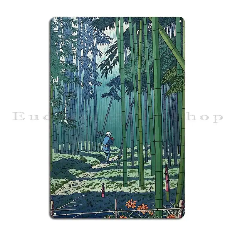 Bamboo Grove In Japan Metal Sign Party Garage Club Wall Decor Plaques Designing Tin Sign Poster