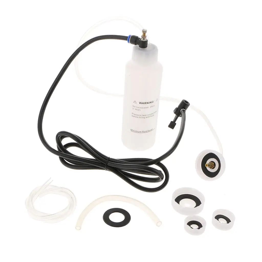 ABN Pneumatic Vacuum Brake and Clutch Bleeder Kit 1 Liter Master Cylinder Air Pressure Fluid Bleed Tool