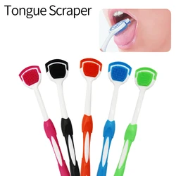 Silicone Tongue Scraper Oral Cleaner Brush Clean Tongue Oral Cleaning Brushes Tongue Hygiene CareMouth Fresh Breath Scraping