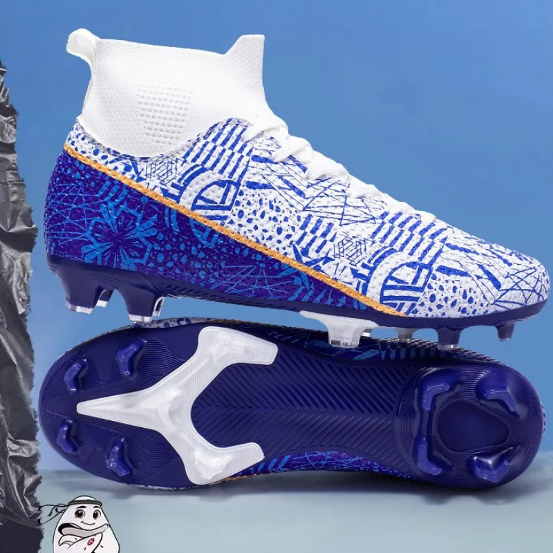 

Высокие мужские футболки Soccer oes Student Training Assland Long-Nail AG Cross-Border Qing Fooall Boots с плоской головкой на хлопковой подкладке L...