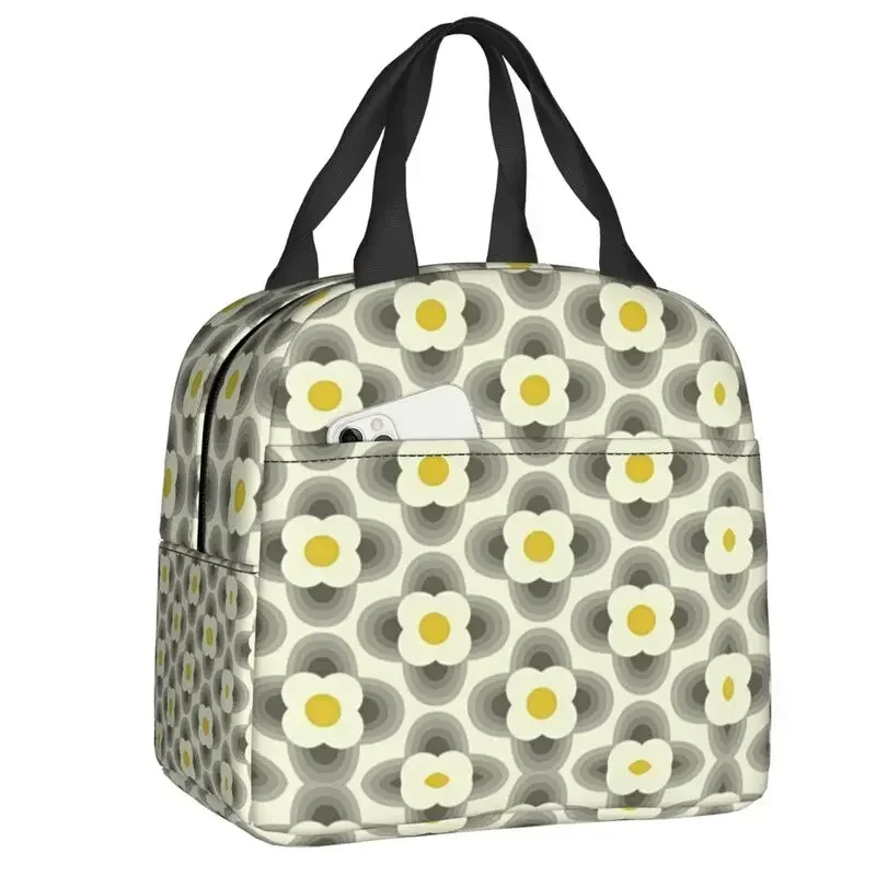 Pears Whale Orla Kiely Insulated Lunch Tote Bag Mid Century Modern Portable Thermal Cooler Food Lunch Box Kids School Children