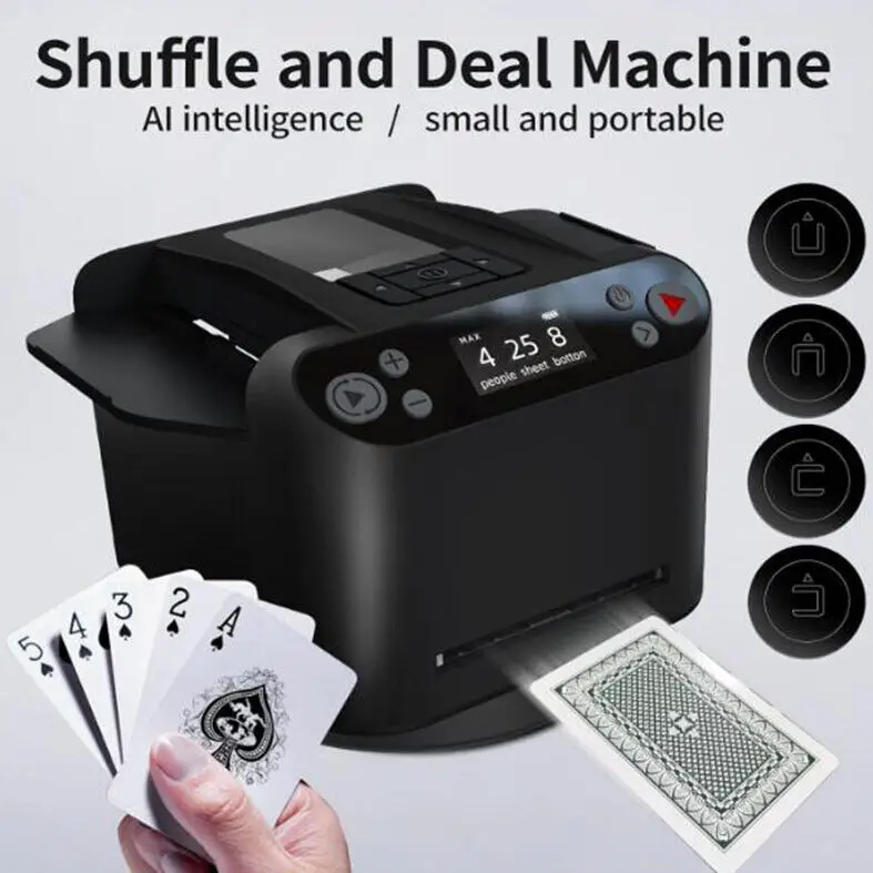 360 Rotating Automatic Card Dealer MachineTexas Poker Machine Fast Accurate And Stable Card Dealing Device Shuffler