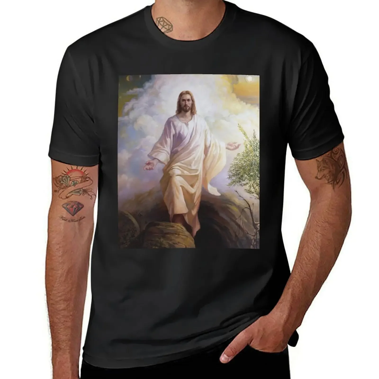 

Jesus is risen and alive T-Shirt customs design your own shirts graphic customs mens graphic t-shirts hip hop