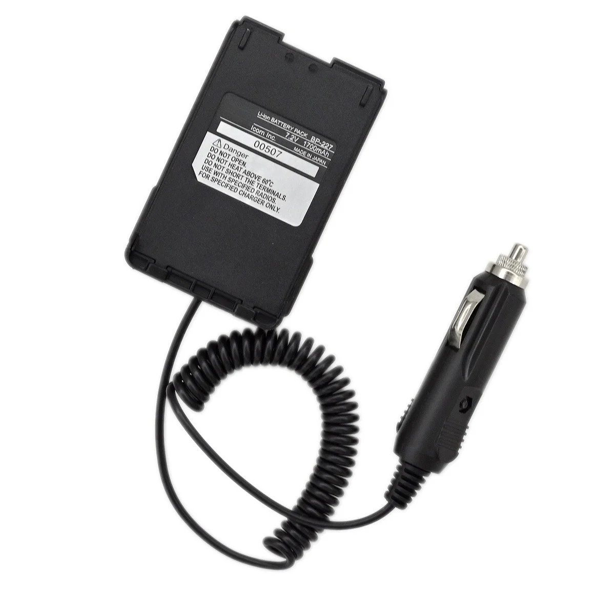 

Адаптер-заменитель батареи BP-227 DC12V для ICOM IC V85 E85 F50 F60 F51V F61 IC-M87 IC-M88 IC-E85, автомобильное зарядное устройство для радиостанций, кабель-адаптер