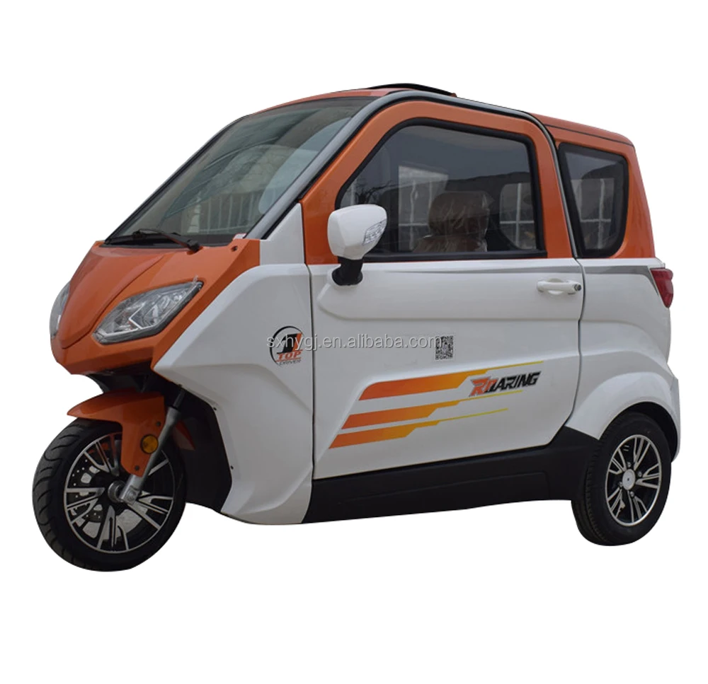 New energy 3 wheels enclosed electric tricycle