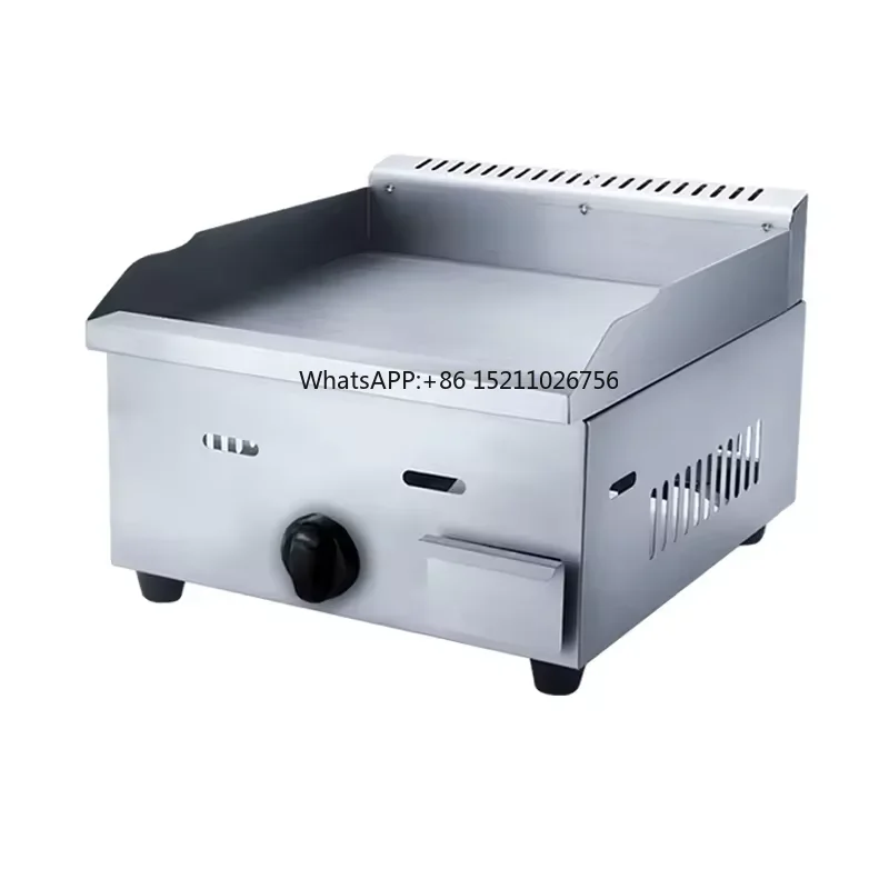 

Gas griddle 708 gas steamer small house hold fry pan stall practical small gas steamer