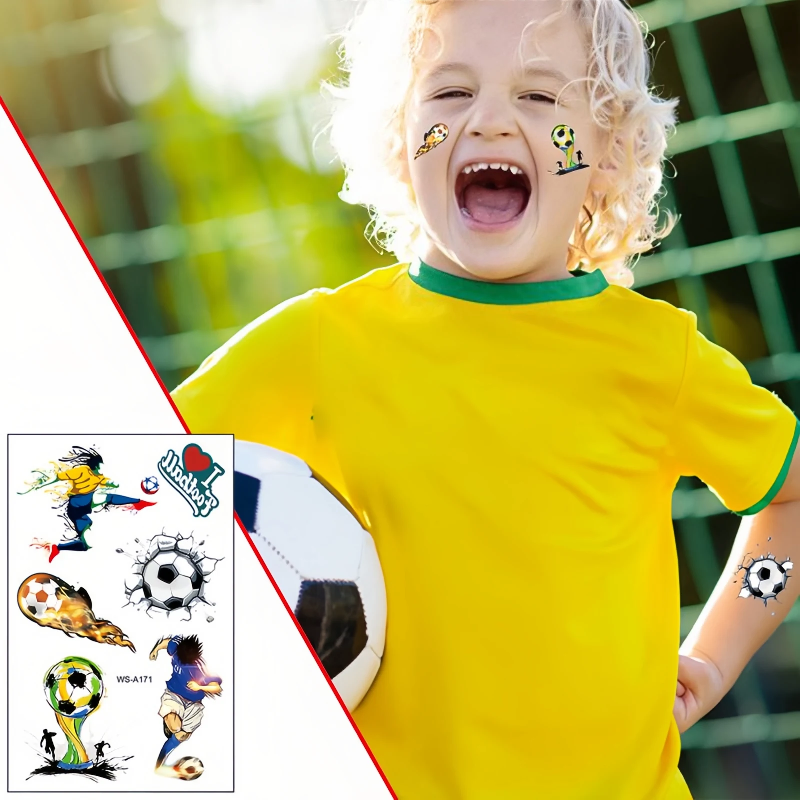 

Футбольные татуировки-наклейки Трансграничные водонепроницаемые устойчивые к поту вентиляторы Спортивные мероприятия Европейский клуб Татуировки на лицо