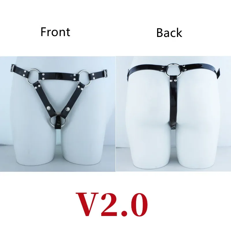 Chastity Accessories PU Belt Harness Sling Leather Pants ์ฑ์ธ์ฉํ Sexy Adults Intimate Products Sex Toys for Men Gay Bondage Gear18+