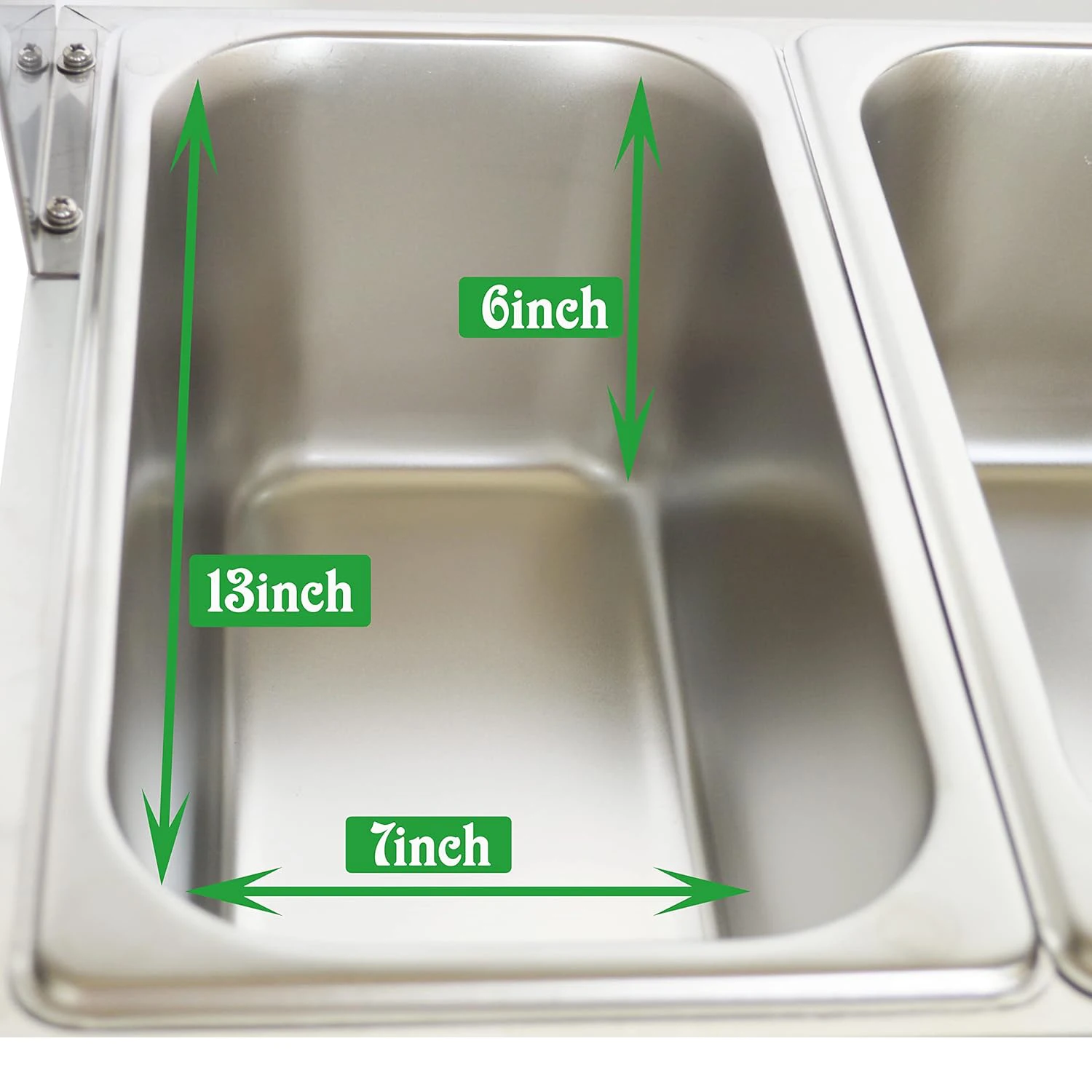 Food Soup Warmer Stove Bain Marie Commercial Canteen Buffet Steam Heater 12x5.5x6inch Pan with Glass Shield 5 Pan