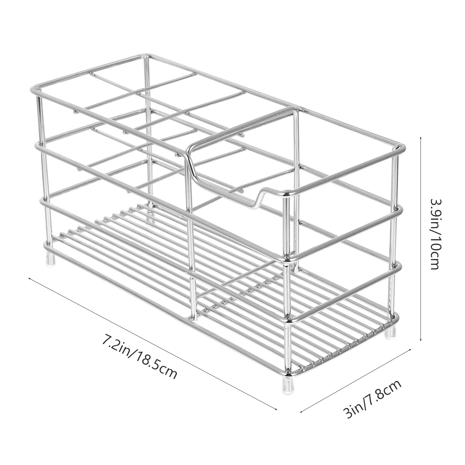 منظم فرشاة الأسنان، رف من الفولاذ المقاوم للصدأ، رف تخزين الحمام، حجم صغير، قدرة تحمل قوية، تهوية سهلة الاستخدام
