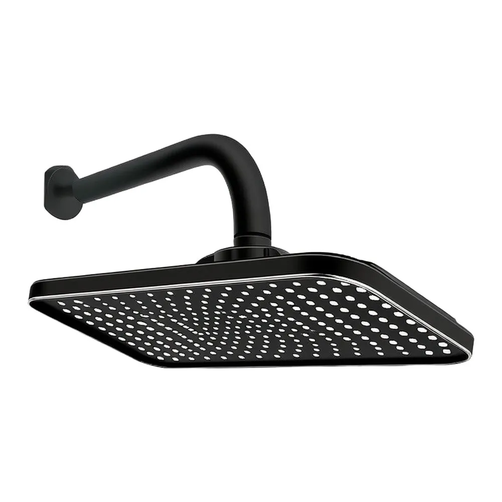 13 Inch Square Shower Head Designed for Standard Shower Arm Connections with Integrated Diamond Electroplating
