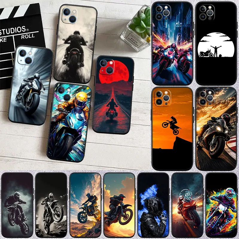 IO64 Motorcycle Racing Phone Case for Samsung Galaxy A52S A53 A55 A56 A70 A71 A72 A73 F06 F16 F56 S10e S10 S10+ Plus