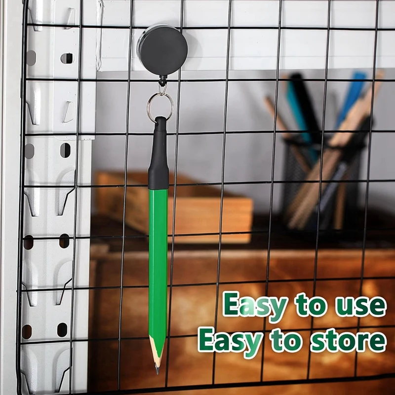 Carpenter Construção Lápis com Lápis Sharpener, Hard Octogonal Carpintaria Lápis, Lápis planos, 7 polegadas, 14 PCs