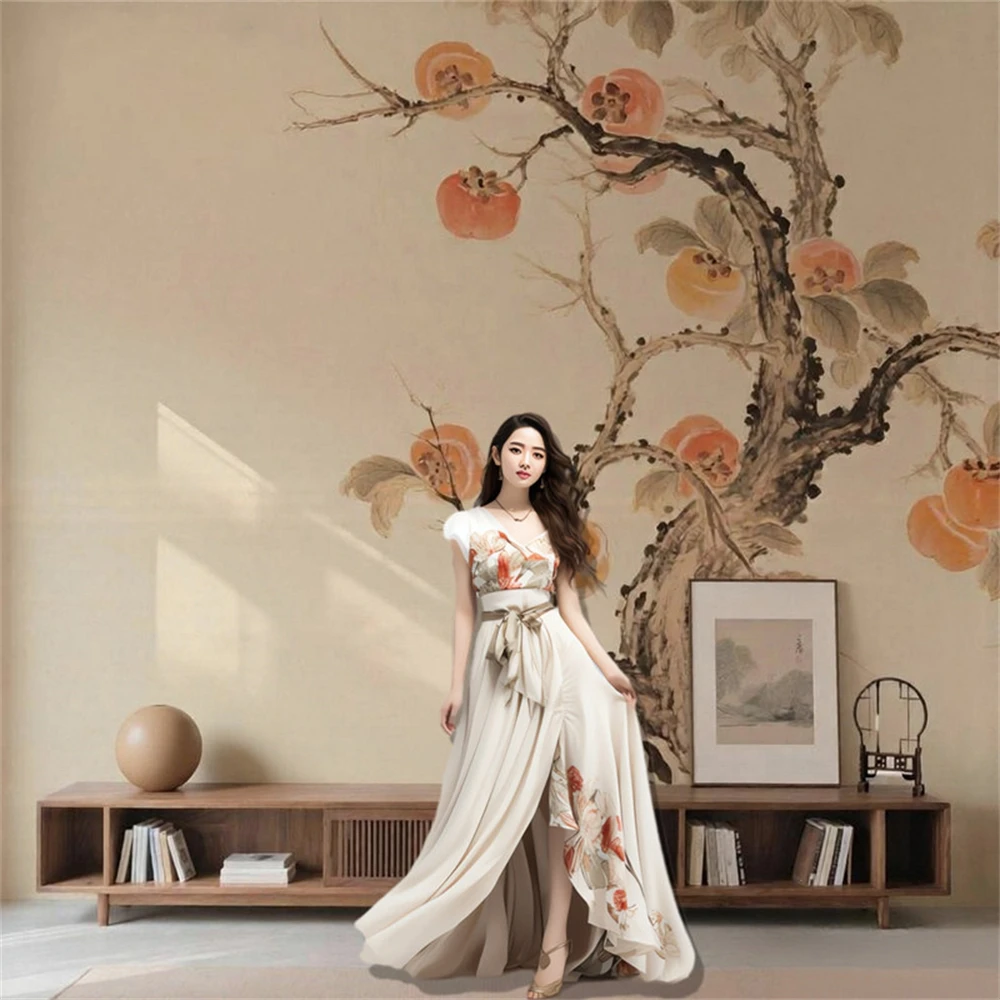 custom TV background wall cloth 3D stereoscopic mural wallpapers for living room landscape painting 3D wallpaper film television