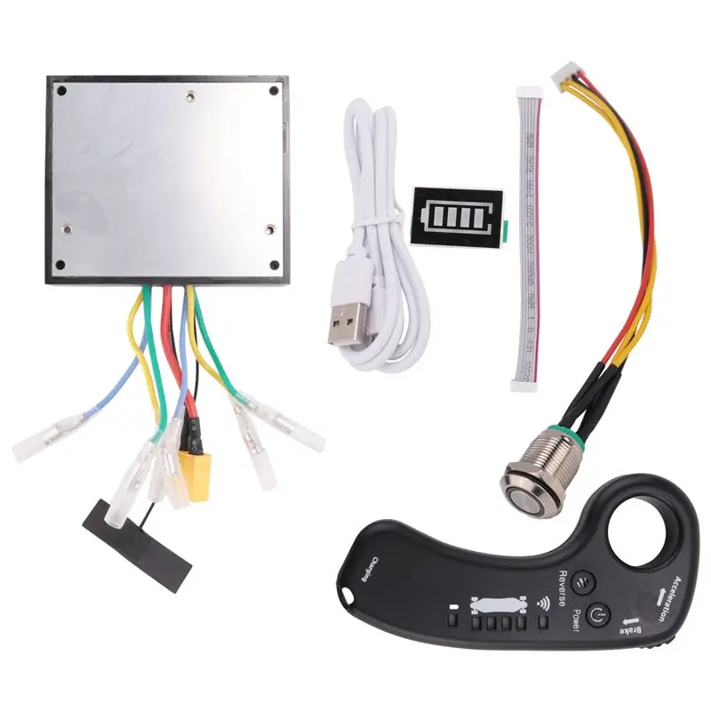 

HOTTURE 36V Brushless Dual Motor Electric Skateboard Controller Set Longboard Drive ESC Substitute Scooter Mainboard Accessories